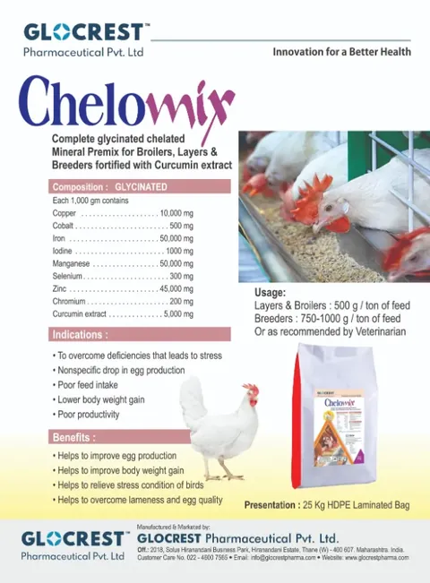 Chelomix leaflet, back