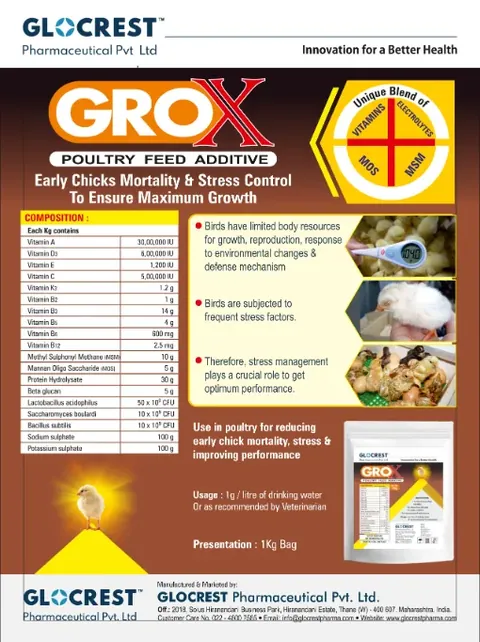 Gro-X leaflet, back