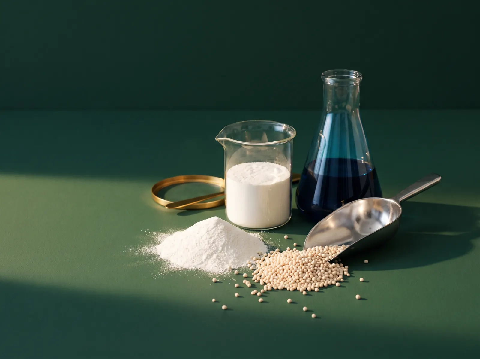 Feed additive ingredients and laboratory glassware